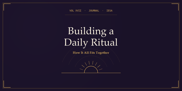 Building a Daily Ritual: How It All Fits Together