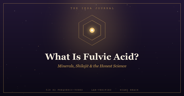 What Is Fulvic Acid? Benefits, Sources, and How It Relates to Shilajit