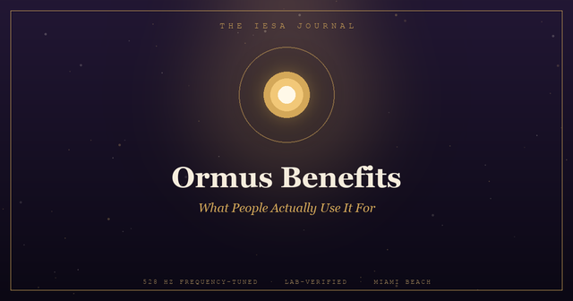Ormus Benefits: What People Actually Use It For (An Honest Look)
