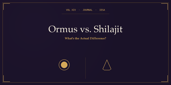 Ormus vs. Shilajit: What's the Actual Difference?