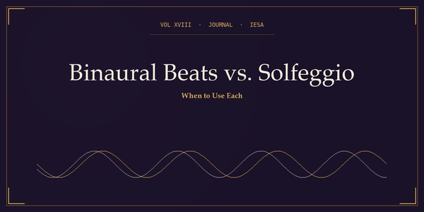 Binaural Beats vs. Solfeggio: When to Use Each